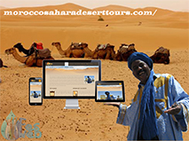 Creation de site web pour agence de voyage au sahara du Maroc .